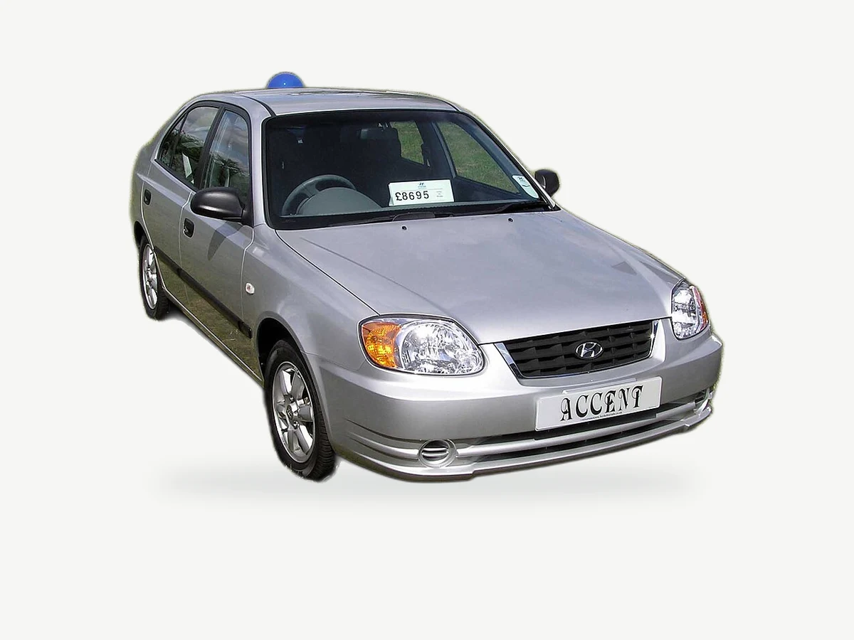 Representative Hyundai Accent model range vehicle; trim and year may vary