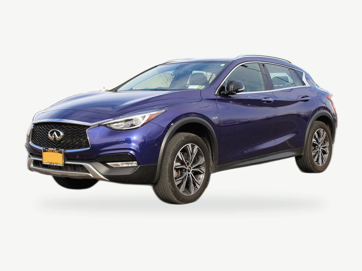 Representative Infiniti QX30 model range vehicle; trim and year may vary