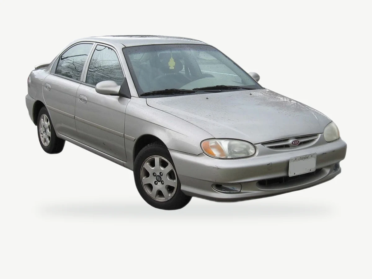 Representative Kia Mentor model range vehicle; trim and year may vary