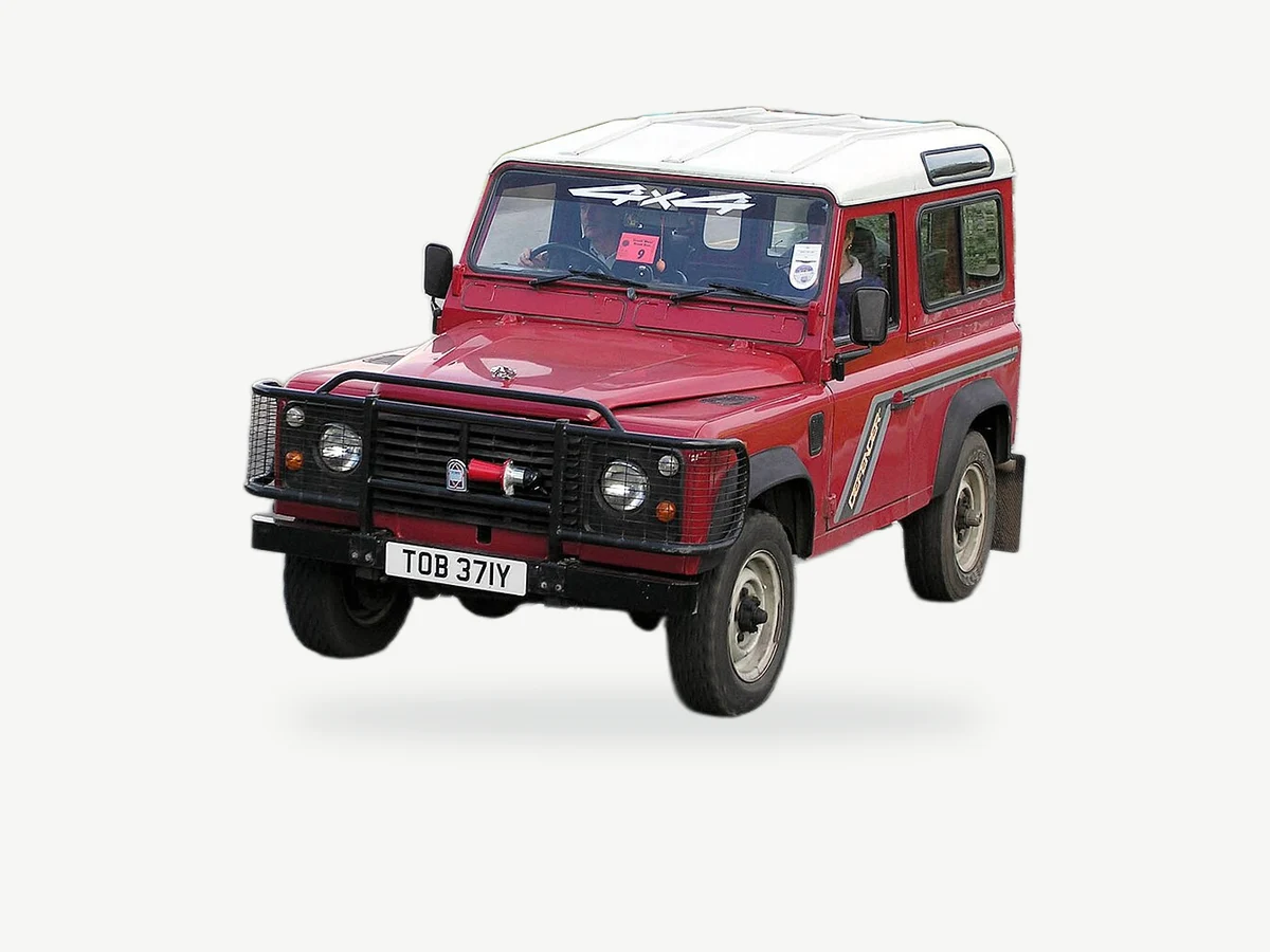 Representative Land Rover 90 model range vehicle; trim and year may vary