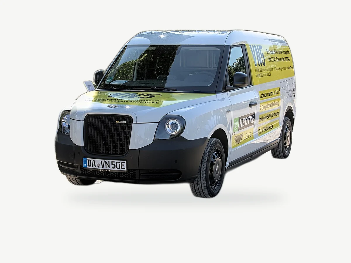 Representative LEVC VN5 model range vehicle; trim and year may vary