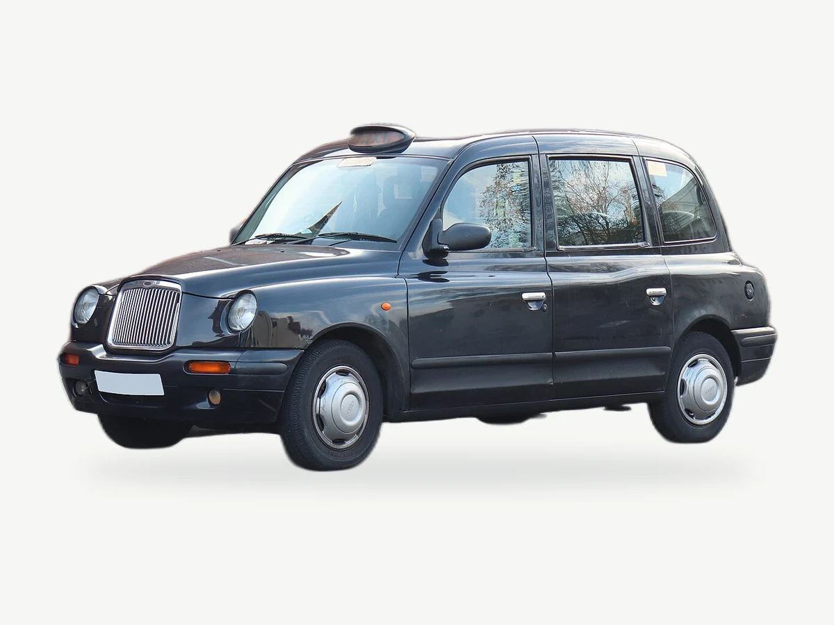 Representative LTI TX2 model range vehicle; trim and year may vary