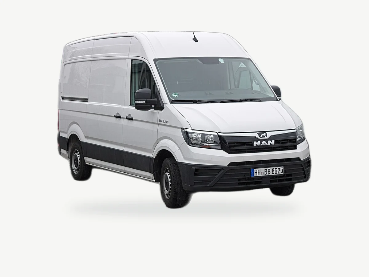Representative MAN TGE model range vehicle; trim and year may vary