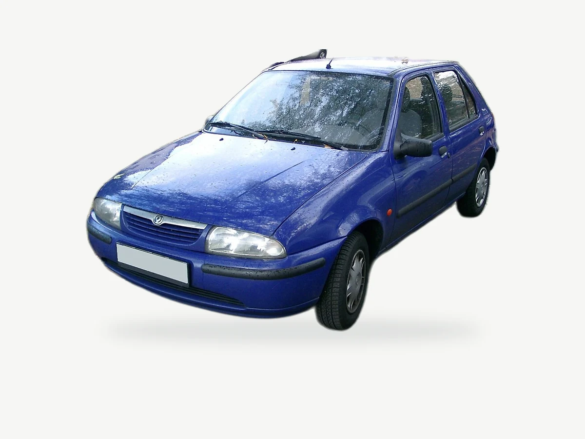 Representative Mazda 121 model range vehicle; trim and year may vary