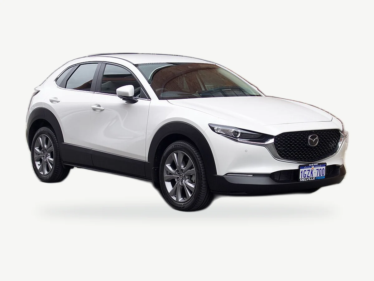 Representative Mazda CX30 model range vehicle; trim and year may vary