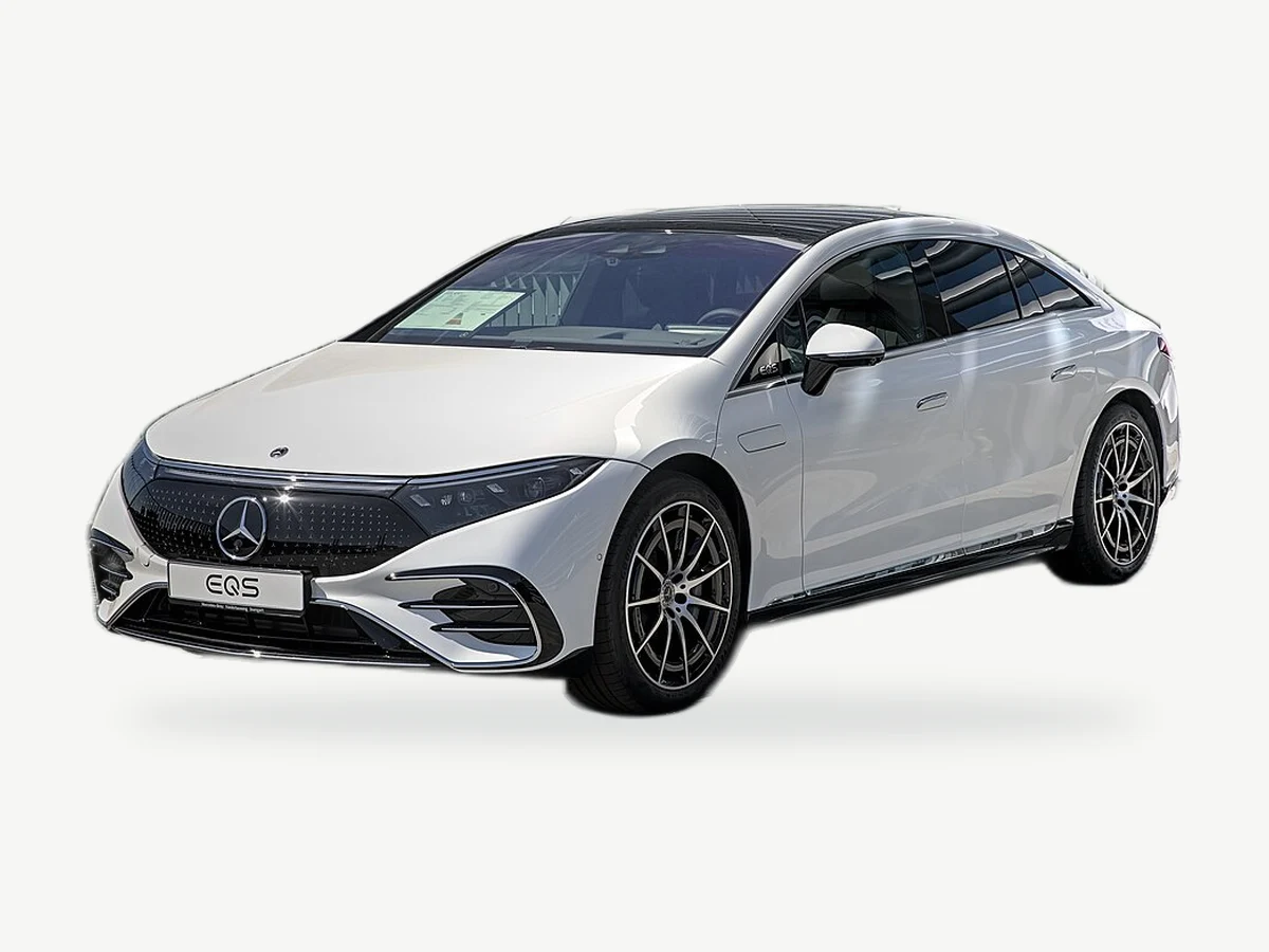 Representative Mercedes Benz EQS450+ model range vehicle; trim and year may vary