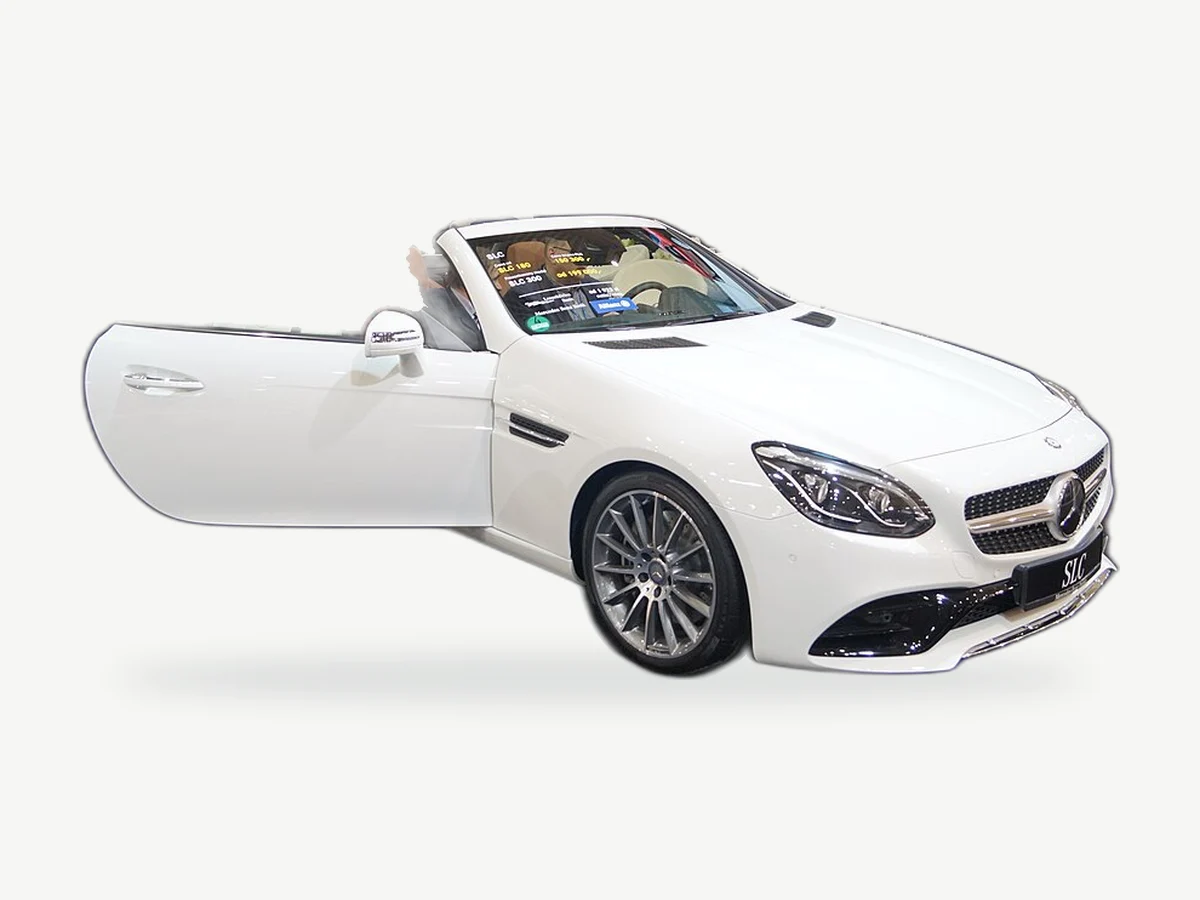 Representative Mercedes Benz SLC180 model range vehicle; trim and year may vary