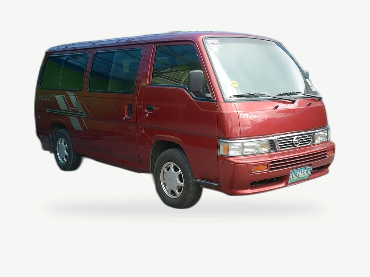 Representative Nissan Urvan model range vehicle; trim and year may vary