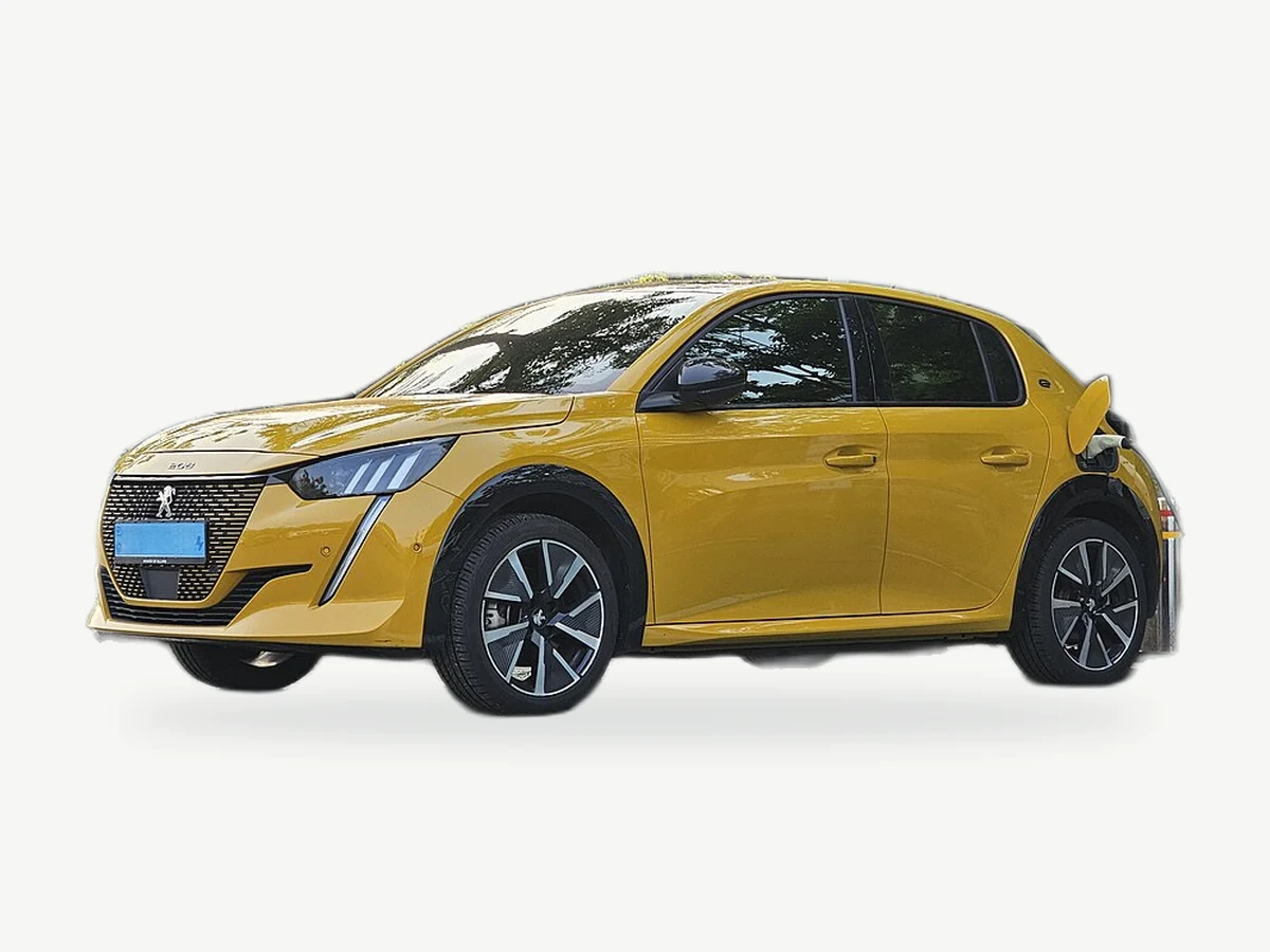 Representative Peugeot e-208 model range vehicle; trim and year may vary