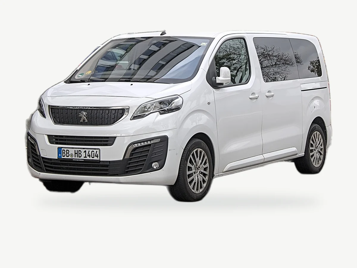 Representative Peugeot Traveller model range vehicle; trim and year may vary