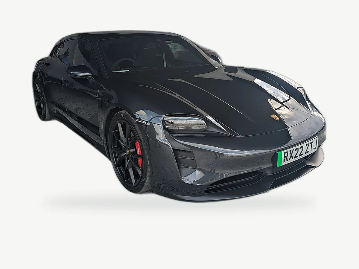 Representative Porsche Taycan model range vehicle; trim and year may vary