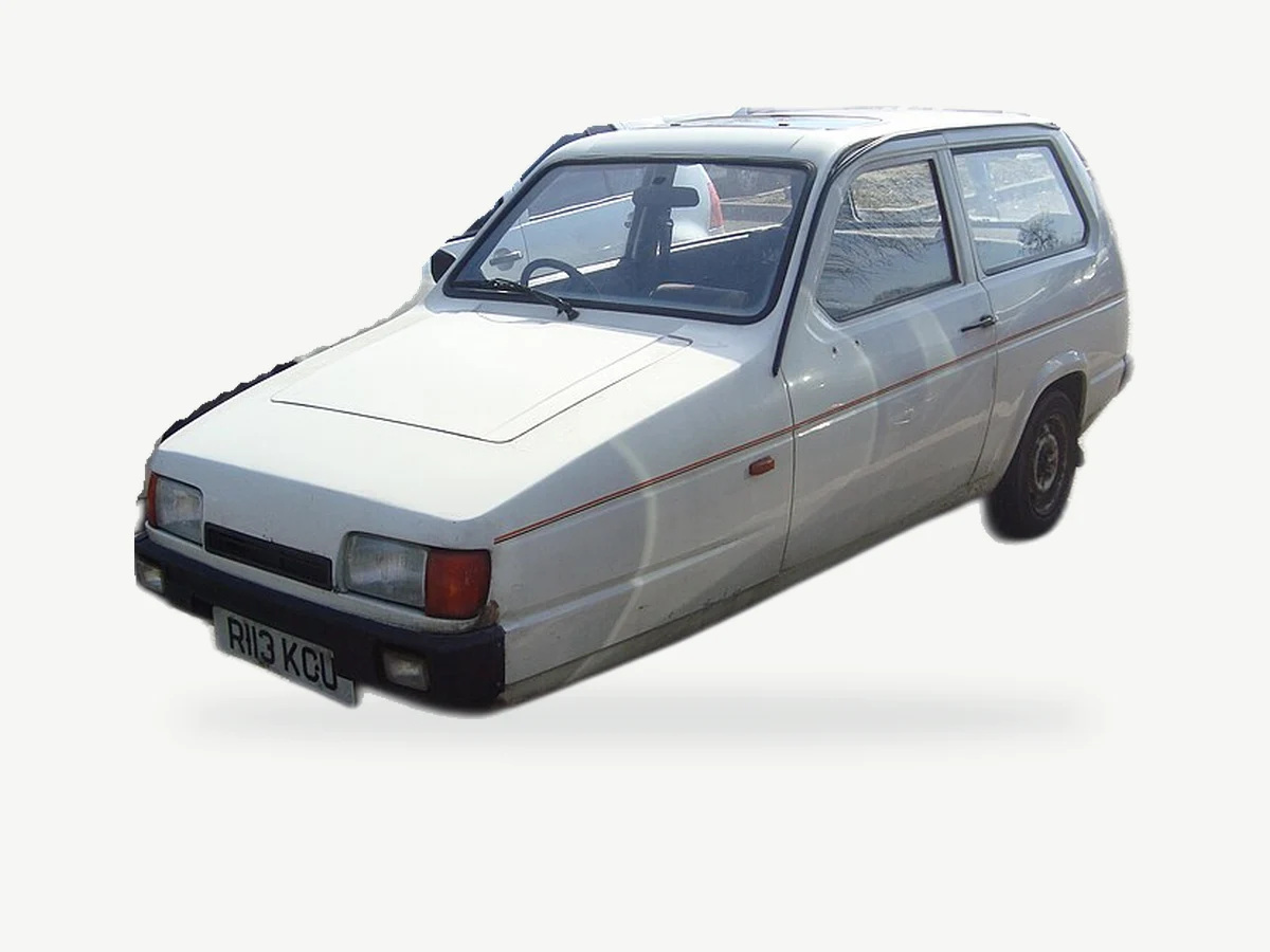 Representative Reliant Robin model range vehicle; trim and year may vary