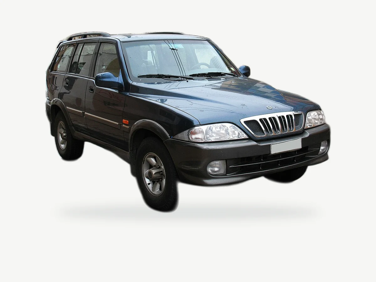 Representative Ssangyong Musso model range vehicle; trim and year may vary