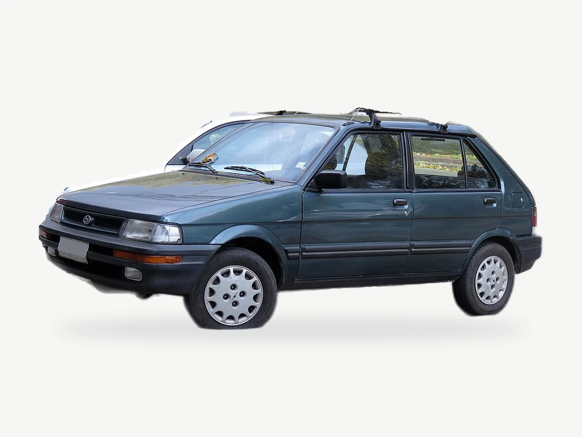 Representative Subaru Justy model range vehicle; trim and year may vary