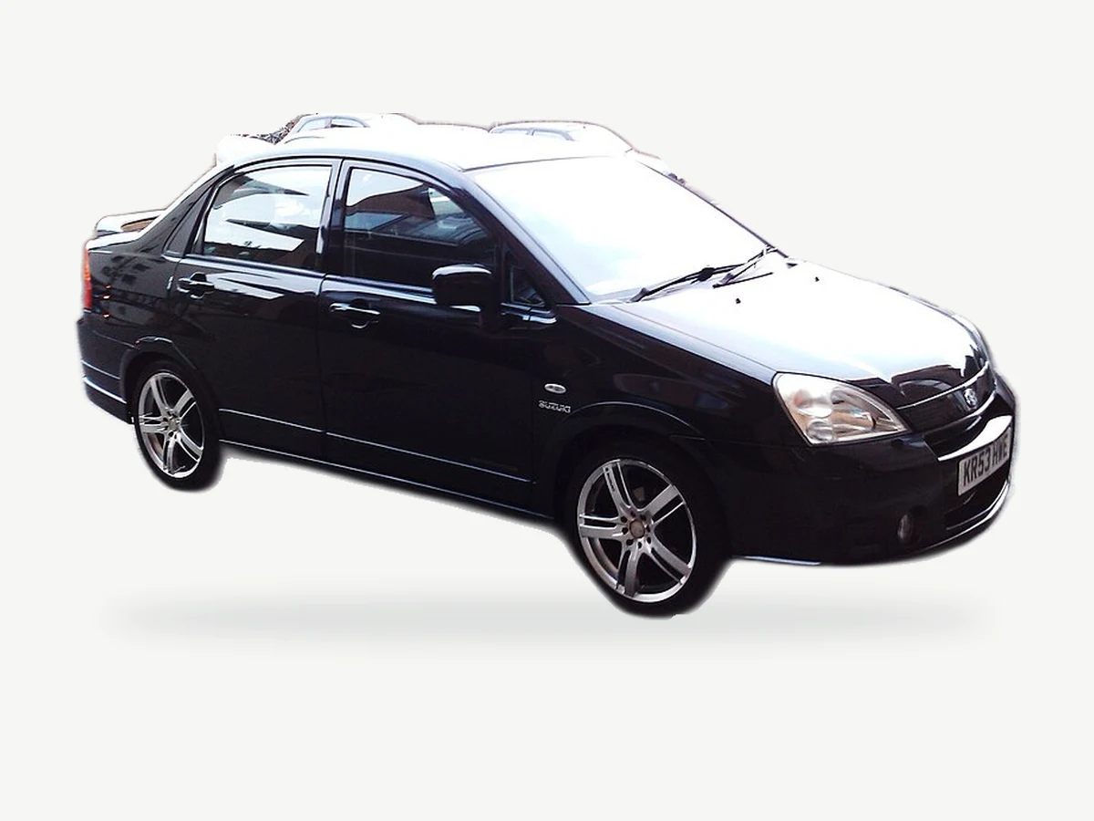 Representative Suzuki Liana model range vehicle; trim and year may vary